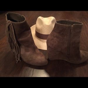 Madden Girl suede booties